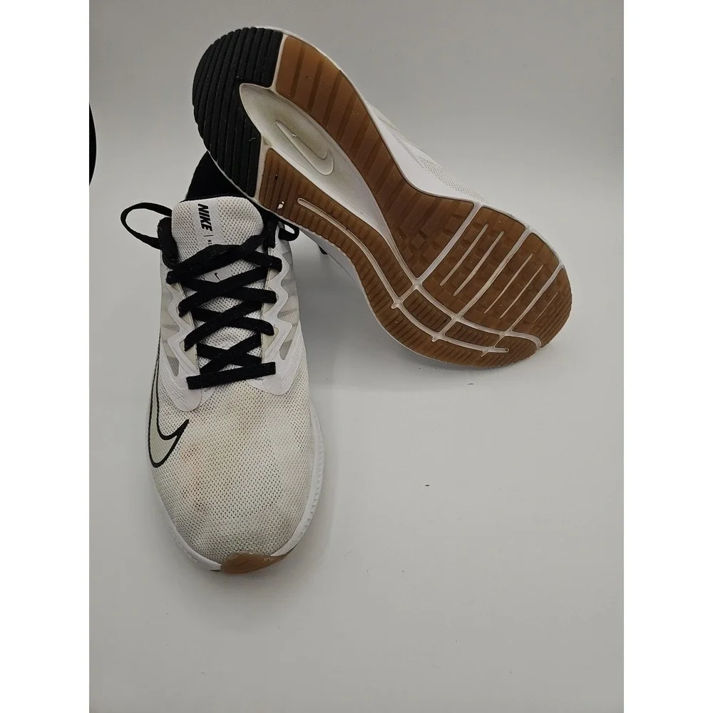 Nike Quest 3 Premium Womens 9.5 White Leopard Animal Print Running Shoes